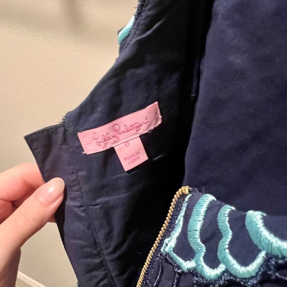 Lily Pulitzer Delia Scalloped Hem Shift - NWOT - Size 0 - Picture 7 of 7